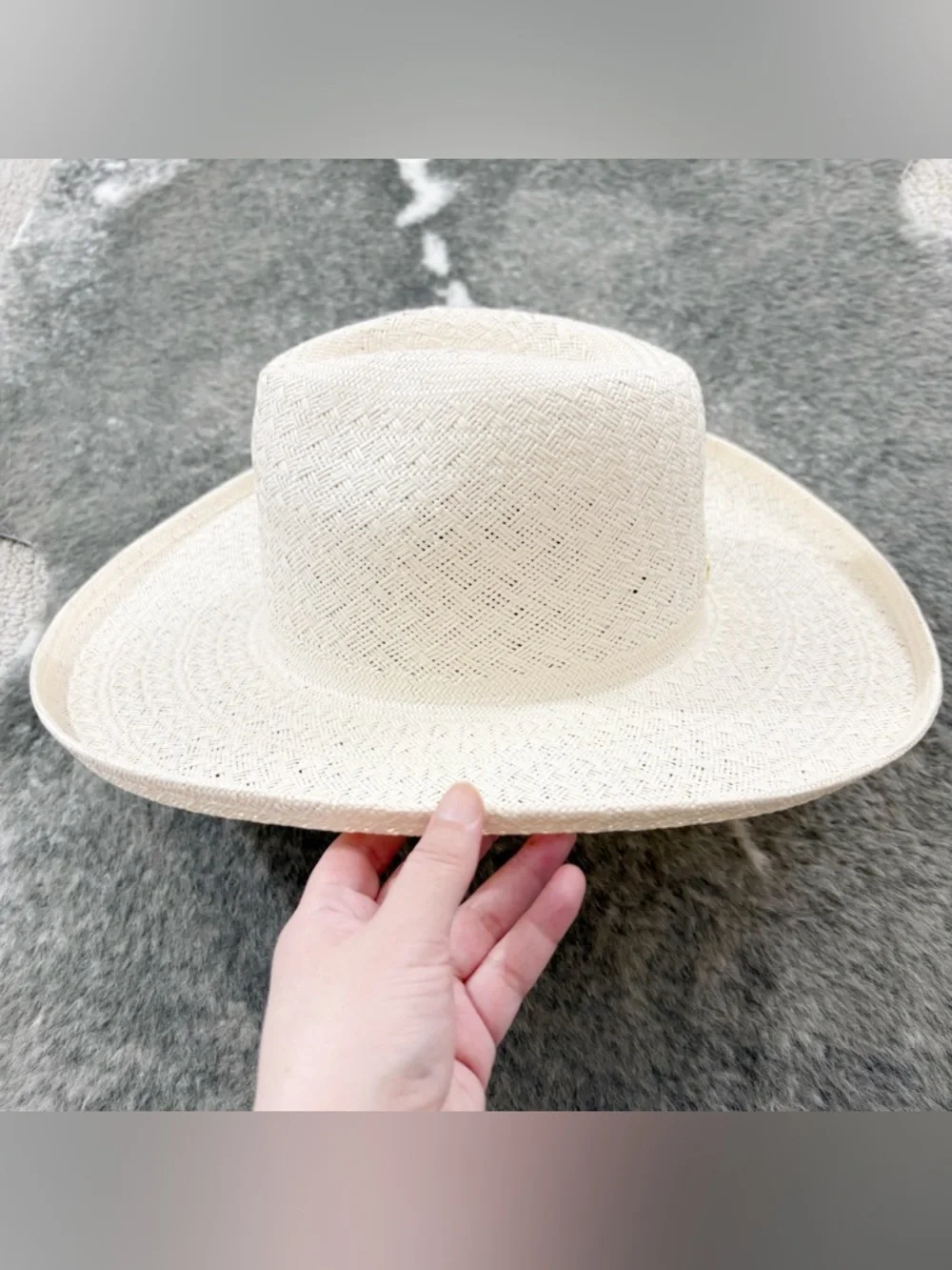 NWT GIGI PIP CARA LOREN PENCIL BRIM STRAW S/M 57 - Picture 5 of 13